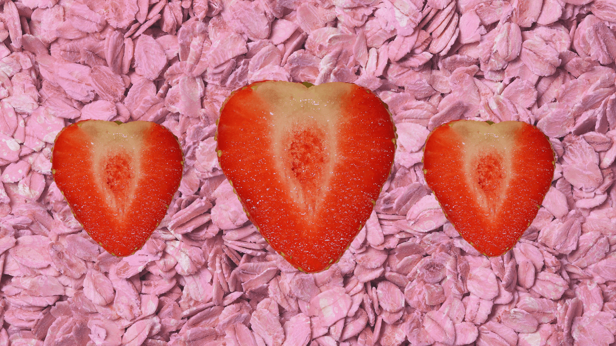 Valentines Day Pink Oat Strawberry Facial Recipe