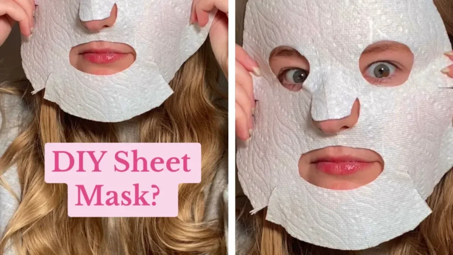 Printable DIY sheet mask template